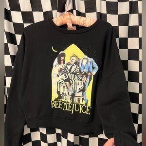 Beetlejuice Black Graphic Sweater
